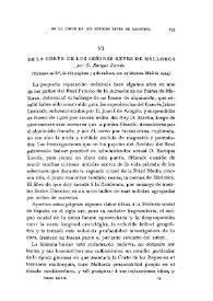 'De la Corte de los señores Reyes de Mallorca', por D. Enrique Sureda (Un tomo en 8º, de 162 páginas y 4 de índices, con 17 láminas. Madrid, 1914)