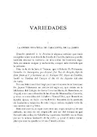 La Orden Española de Caballeria de la Jarra