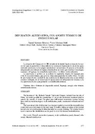 Depuración alternativa, con aporte término de energía solar