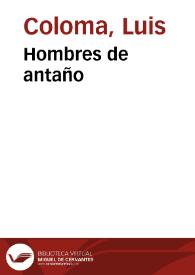 Hombres de antaño