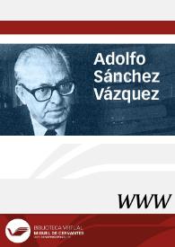 Adolfo Sánchez Vázquez