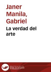 La verdad del arte