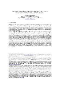 Las relaciones entre el poder y la norma lingüística : el Consiglio Superiore della Lingua Italiana