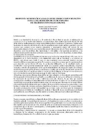 Propuesta metodológica basada en el uso de corpus bilingües para la elaboración de un diccionario de teledetección inglés-español