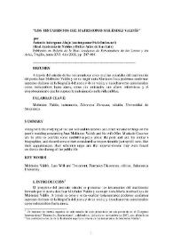 Los testamentos del matrimonio Meléndez Valdés