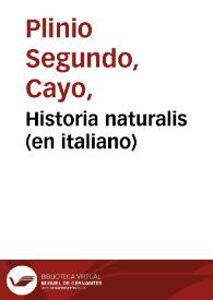 Historia naturalis (en italiano)