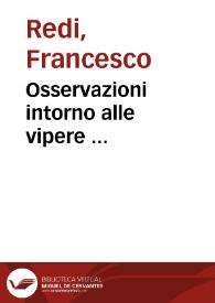 Osservazioni intorno alle vipere ...