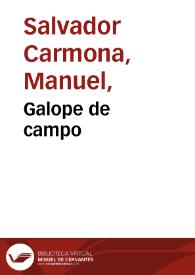 Galope de campo