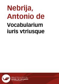 Vocabularium iuris vtriusque