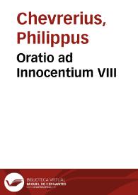 Oratio ad Innocentium VIII
