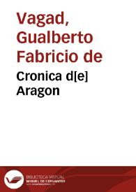 Cronica d[e] Aragon