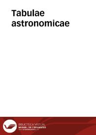 Tabulae astronomicae