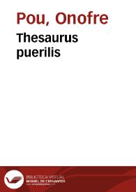 Thesaurus puerilis