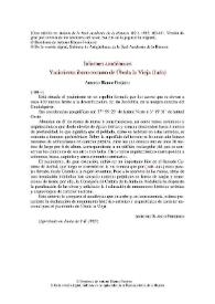 Informes académicos. Yacimiento ibero-romano de Úbeda la Vieja (Jaén)