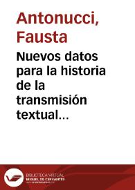 Nuevos datos para la historia de la transmisión textual de 'La dama duende': las traducciones italianas del siglo XVII y comienzos del XVIII
