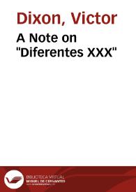 A Note on 'Diferentes XXX'