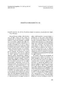 Investigaciones Geográficas, nº 44. Reseñas bibliográficas