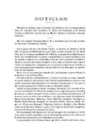 Noticias. Boletín de la Real Academia de la Historia, tomo 70 (abril 1917). Cuaderno IV