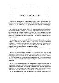 Noticias. Boletín de la Real Academia de la Historia, tomo 70 (junio 1917). Cuaderno VI