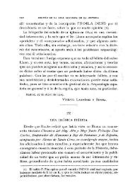 Una crónica inédita