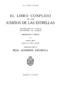 El Libro conplido de los iudizios de las estrellas