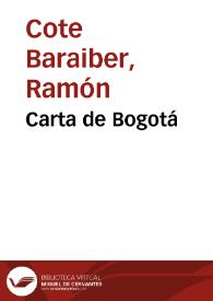 Carta de Bogotá