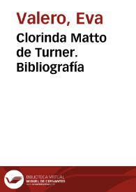 Clorinda Matto de Turner. Bibliografía