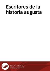 Escritores de la historia augusta. Tomo 1