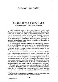 El lenguaje profanado : ('Terra Nostra', de Carlos Fuentes)