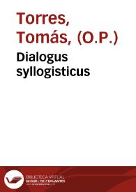 Dialogus syllogisticus