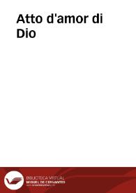 Atto d'amor di Dio