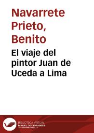 El viaje del pintor Juan de Uceda a Lima