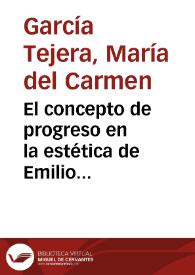 El concepto de progreso en la estética de Emilio Castelar