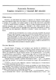 Armonía Somers: Sondeo intuitivo y visceral del mundo