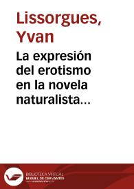 La expresión del erotismo en la novela naturalista española del siglo XIX: del eufemismo al tremendismo