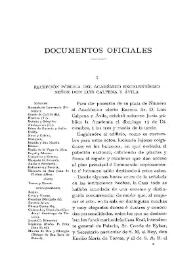 Recepción pública del académico Excmo. Sr. D. Luis Calpena y Ávila