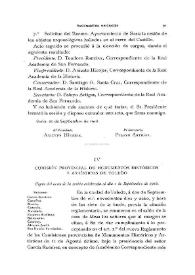 Comisión Provincial de Monumentos Históricos y Artísticos de Toledo [Acta de la sesión celebrada el día 2 de septiembre de 1918]