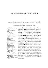 Recepción del Excmo. Sr. D. Elías Tormo y Monzó (Junta pública del domingo 12 de enero de 1918)