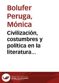 Civilización, costumbres y política en la literatura de viajes a España en el siglo XVIII