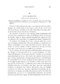 Juan Albarellos: Efemérides burgalesas