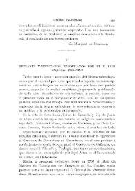 Refranes valencianos recopilados por el P.Luis Galiana, dominico [I] (Continuará)