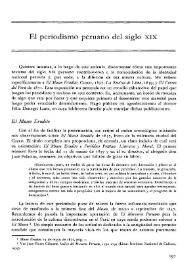El periodismo peruano del siglo XIX