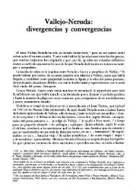 Vallejo-Neruda: divergencias y convergencias
