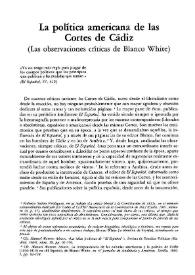 La política americana de las Cortes de Cádiz (Las observaciones críticas de Blanco White)