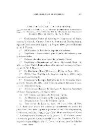Lista cronológica de documentos encontrados en la Cartera C.S.A., iniciales que significan 