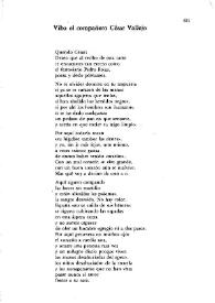 Viba el compañero César Vallejo