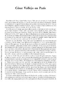 César Vallejo en París