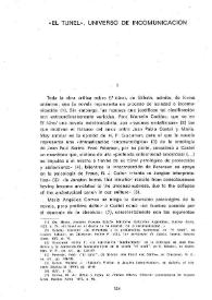 'El túnel', universo de incomunicación