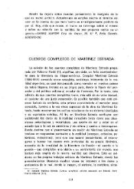 Cuentos completos de Martínez Estrada
