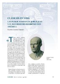 Clásicos en vida : las publicaciones de Jorge Juan y el reformismo borbónico en América